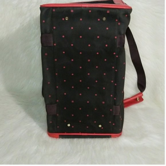 kate spade brown pink dot dog pet animal carrier see pics - Picture 7 of 7